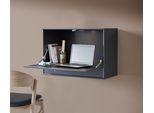 Schreibtisch HAMMEL FURNITURE "Mistral Bürotisch, Arbeitstisch, Tisch, Computertisch", grau (graphit), B:89cm H:61cm T:42cm, Tische, Schreibtisch, mit LED Spot, B: 89 cm, Designmöbelserie