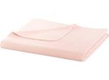 Wohndecke BIEDERLACK "Pearl", rosa, B:150cm L:200cm, Baumwolle, Wohndecken, Wohndecke, aus reiner Baumwolle