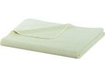 Wohndecke BIEDERLACK "Pearl", grün (mint), B:150cm L:200cm, Baumwolle, Wohndecken, Wohndecke, aus reiner Baumwolle
