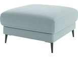 Polsterhocker HOME AFFAIRE "Downtown", blau (light blau), B:80cm H:44cm T:80cm, 88% Polyester, 12% Polyacryl, Hocker, Polsterhocker, passend zur Serie, auch in Cord