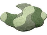 Badematte GRUND "Carmen", grün, H:24mm, Polyacryl, Badematten, Badematte, Badematte mit rutschhemmenden Rücken