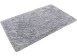 Badematte HOMIE LIVING "Porto Azzurro", grau, H:30mm, Polyester, Badematten, Badematte, Badteppich, uni, rechteckig & rund, waschbar, Badezimmerteppich