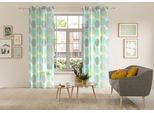 Gardine OTTO HOME "BELEM" Gr. 3, grün, B:140cm H:225cm, Polyester, Polyester, Gardinen, Gardine, 1 Schal, Polyester, Kreise