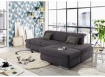Ecksofa "SO4100 V", grau (fango), B:284cm H:80cm T:190cm, SET ONE BY MUSTERRING, Sofas, Ecksofa, mit verstellbaren Kopfteilen, wahlweise mit Funktionen, Cord-Bezug