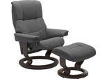 Relaxsessel STRESSLESS "Mayfair", grau (grau batick), B:75cm H:99cm T:73cm, Leder BATICK: BATICK ist ein leicht korrigiertes, durchgefärbtes und genarbtes Möbelleder, bei dem die meisten Unebenheiten und Spuren in der Regel entfernt wurden.;Leder PALOMA: PALOMA ist ein durchgefärbtes Semianilin-Möbelleder mit natürlicher Narbung.;ROHLEDER Stoff Q2 FARON: Ein fester zuverlässiger Bouclé mit einem s