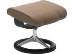 Fußhocker STRESSLESS "Consul", braun (almond paloma), B:54cm H:41cm T:39cm, Leder BATICK: BATICK ist ein leicht korrigiertes, durchgefärbtes und genarbtes Möbelleder, bei dem die meisten Unebenheiten und Spuren in der Regel entfernt wurden.;Leder PALOMA: PALOMA ist ein durchgefärbtes Semianilin-Möbelleder mit natürlicher Narbung.;ROHLEDER Stoff Q2 FARON: Ein fester zuverlässiger Bouclé mit einem s