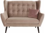2-Sitzer HOME AFFAIRE "Hemmink", rosa (hellgrau, altrosa), B:144cm H:107cm T:94cm, Samtvelours (100% Polyester);Luxus-Microfaser (100% Polyester);Struktur (94% Polyester, 6% Polyacryl), Sofas, mit Knopfheftung