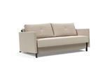 Schlafsofa INNOVATION LIVING ™ "Cubed Klappsofa, hochwertige Schlaffunktion, Design und extra Komfort", beige (sand), B:174cm H:77cm T:103cm, Sofas, Schlafsofa, Frontauszug, sehr platzsparend, abgewinkelt Sitzen, waagerecht liegen