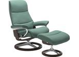 Relaxsessel STRESSLESS "View", grün (aqua grün paloma), B:82cm H:109cm T:81cm, Leder BATICK: BATICK ist ein leicht korrigiertes, durchgefärbtes und genarbtes Möbelleder, bei dem die meisten Unebenheiten und Spuren in der Regel entfernt wurden.;Leder PALOMA: PALOMA ist ein durchgefärbtes Semianilin-Möbelleder mit natürlicher Narbung.;ROHLEDER Stoff Q2 FARON: Ein fester zuverlässiger Bouclé mit eine