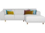 Ecksofa OTTO HOME "Maroon L-Form", beige (natur), B:285cm H:82cm T:191cm, Struktur (100% Polyester);Struktur grob ( 100% POLYPROPYLEN;Struktur fein ( 100% Polyester), Sofas, Ecksofa, in skandinavischem Design, mit losen Kissen