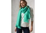 Schal CECIL, Damen, Gr. onesize, grün (aventurine grün), Stoff, 84% Polyester, 16% Viskose, unifarben, Modetücher Schal, softer Materialmix