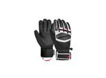 Skihandschuhe REUSCH "Mastery", Damen, Gr. 9, schwarz (schwarz, rot), 50% Ziegenleder, 45% Polyester, 5% Polyamid, mehrfarbig, Handschuhe, mit höchster Wärmestufe