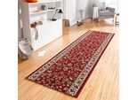 Läufer HANSE HOME "Vintage" Gr. 43, rot, B:80cm H:9mm L:400cm, Kunstfaser, Teppiche, Läufer, Teppichläufer, Kurzflor, Orient, Vintage, Retro, Flur, Schlafzimmer