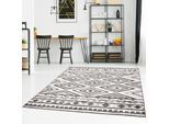Teppich CARPET CITY "Moda 1129" Gr. 7, grau, B:80cm H:11mm L:300cm, Kunstfaser, Teppiche, Teppich, Kurzflor, Wohnzimmer