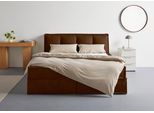 Boxspringbett "Addyson", braun (espresso), B:190cm L:230cm, 88% Polyester, 12% Polyamid, LEGER HOME BY LENA GERCKE, Komplettbetten, Boxspringbett, Boxspringbett inkl. Topper, 2 Matratzen