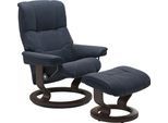 Relaxsessel STRESSLESS "Mayfair", blau (oxford blau paloma), B:79cm H:101cm T:73cm, Leder BATICK: BATICK ist ein leicht korrigiertes, durchgefärbtes und genarbtes Möbelleder, bei dem die meisten Unebenheiten und Spuren in der Regel entfernt wurden.;Leder PALOMA: PALOMA ist ein durchgefärbtes Semianilin-Möbelleder mit natürlicher Narbung.;ROHLEDER Stoff Q2 FARON: Ein fester zuverlässiger Bouclé mit