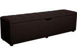 Hockerbank HOME AFFAIRE "Checked", grau (anthrazit), B:160cm H:42cm T:40cm, Struktur fein (100% Polyester) für Bett Classico, Piazza, Premium und Vega;Struktur (100% Polyester) für Bett Crato und Lucina;Struktur (60% Baumwolle, 40% Leinen) für Bett Kiss;Kunstleder für Bett Natura;Struktur (100% Polyester) für Bett Nordica, Hocker, Hockerbank, mit Stauraum, Breite 120 cm und 160 cm, als Bettbank ge