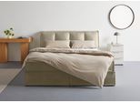 Boxspringbett "Addyson", lila (pearl), B:190cm L:230cm, 100% Polyester, LEGER HOME BY LENA GERCKE, Komplettbetten, Boxspringbett, Boxspringbett inkl. Topper, 2 Matratzen