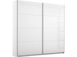 Schwebetürenschrank OTTO HOME "Kleiderschrank Schrank Garderobe Schlafzimmerschrank THANOS", weiß (alpinweiß, hochglanz weiß), B:181cm H:210cm T:62cm, Holzwerkstoff, Schränke, Schwebetürenschrank, Optional mit Spiegel, Metall-Griffleisten alufarben MADE IN GERMANY