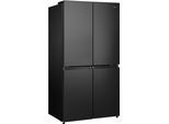 HISENSE Multi Door, Energieeffizienz: E, schwarz (schwarzes edelstahl), B:92cm H:179cm T:73cm, Kühlschränke, Multi Door