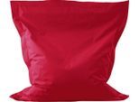 Sitzsack KAYOOM "Idle Time, bequemer Sitzsack, Kissen-Form, unaufgeregtes Design", rot, B:50cm H:101cm T:78cm, Bezug: Polyester (Mikrofaser) / Füllmaterial : Polystyrol (EPS), Sitzsäcke, Sitzsack, komfortabel, modern, pflegeleicht, innen und außen nutzbar