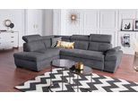 Ecksofa EXXPO - SOFA FASHION "Salerno, klassisch modernes Funktionssofa, hoher Sitzkomfort, L-Form", braun, B:268cm H:77cm T:204cm, Sofas, Ecksofa, inkl. Kopf- und Armteilverstellung, wahlweise mit Bettfunktion