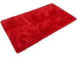 Badematte HOMIE LIVING "Porto Azzurro", rot, H:30mm, Polyester, Badematten, Badematte, Badteppich, uni, rechteckig & rund, waschbar, Badezimmerteppich