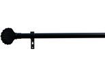 Gardinenstange INDEKO "Volterra", schwarz, L:170cm Ø:16mm, Eisen, Gardinenstangen, Gardinenstange