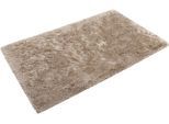 Badematte HOMIE LIVING "Porto Azzurro", beige (sand), H:30mm, Polyester, Badematten, Badematte, Badteppich, uni, rechteckig & rund, waschbar, Badezimmerteppich
