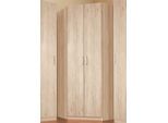 Eckkleiderschrank PRIESS "Bilbao", braun (struktureichefarben hell), H:193cm T:54cm, Schränke, Eckkleiderschrank, mit 3 verschiedenen Fronten