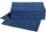 Gästehandtücher DYCKHOFF "Kristall", blau (marine), B:30cm L:50cm, Frottier, Obermaterial: 100% Baumwolle, Handtücher, Gästehandtücher, mit Bordüren