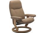 Relaxsessel STRESSLESS "Consul", braun (almond paloma), B:85cm H:100cm T:77cm, Leder BATICK: BATICK ist ein leicht korrigiertes, durchgefärbtes und genarbtes Möbelleder, bei dem die meisten Unebenheiten und Spuren in der Regel entfernt wurden.;Leder PALOMA: PALOMA ist ein durchgefärbtes Semianilin-Möbelleder mit natürlicher Narbung.;ROHLEDER Stoff Q2 FARON: Ein fester zuverlässiger Bouclé mit eine