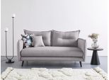 3-Sitzer HOME AFFAIRE "Lazio, 183 cm breit, modern und bequem", grau, B:183cm H:94cm T:110cm, Sofas, 3-Sitzer, Struktur fein, inkl. Rücken- und Zierkissen