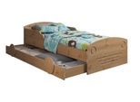 Kinderbett OTTO HOME "Levke", beige (natur, natur, natur), B:97cm H:62cm L:205cm, Betten, Kinderbett, aus massiver Kiefer, 90x160 cm, inklusive Schubkasten und Lattenrost
