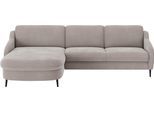 Ecksofa SIT & MORE "Soul L-Form", grau (anthrazit), B:280cm H:90cm T:182cm, 100% Polyester, Sofas, Ecksofa, wahlweise mit Bettfunktion und Bettkasten oder Schubkasten
