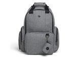 Wickeltasche HUGGIES BABYWEAR, Baby, grau (dk grau heather), Canvas, Nylon, unifarben, Taschen Wickeltasche, inklusive Wickelunterlage, ohne abgebildete Accessories