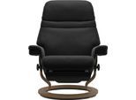 Relaxsessel STRESSLESS "Sunrise", schwarz (schwarz paloma), B:88cm H:103cm T:78cm, Leder BATICK: BATICK ist ein leicht korrigiertes, durchgefärbtes und genarbtes Möbelleder, bei dem die meisten Unebenheiten und Spuren in der Regel entfernt wurden.;Leder PALOMA: PALOMA ist ein durchgefärbtes Semianilin-Möbelleder mit natürlicher Narbung.;ROHLEDER Stoff Q2 FARON: Ein fester zuverlässiger Bouclé mit