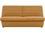 2-Sitzer "LOOKS VIII", gelb (senf), B:185cm H:92cm T:103cm, 100% Polyester, LOOKS BY WOLFGANG JOOP, Sofas, 2-Sitzer, Quersteppung, ohne Armlehnen, in zwei verschiedenen Größen