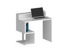 Schreibtisch HOME AFFAIRE "Esse, modernes Design", weiß (weiß hochglanz, weiß hochglanz), B:100cm H:92,5cm T:50cm, Tische, Schreibtisch, in verschiedenen Breiten, mit und ohne Monitoraufsatz, Made in Italy