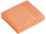 Handtuch VOSSEN "Vienna Style Supersoft", rot (apricot), B:50cm L:100cm, Webfrottier, Baumwolle, Handtücher, Handtuch, Supersoft Baumwolle