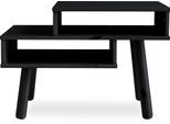 Couchtisch KARUP DESIGN "Hako", schwarz, B:40cm H:45cm T:65cm, Tische, Couchtisch, Vierbeiniger Couchtisch mit zwei Stauräumen
