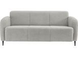 3-Sitzer HOME AFFAIRE "Marone", silber, B:185cm H:76cm T:90cm, Luxus-Microfaser weich 100% Polyester;Struktur fein 100% Polyester, Sofas, 3-Sitzer