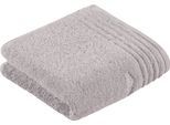 Handtuch VOSSEN "Vienna Style Supersoft", grau (light grau), B:60cm L:110cm, Webfrottier, Baumwolle, Handtücher, Handtuch, Supersoft Baumwolle