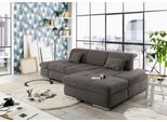Ecksofa "SO4100 V", braun (schlamm), B:284cm H:80cm T:190cm, SET ONE BY MUSTERRING, Sofas, Ecksofa, mit verstellbaren Kopfteilen, wahlweise mit Funktionen, Cord-Bezug