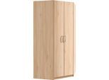 Eckkleiderschrank PRIESS "Husum", braun (livornobuchefarben), H:196cm, Schränke, Eckkleiderschrank