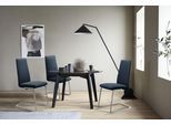 Polsterstuhl STRESSLESS "Laurel", blau (blau dinamica, chrom glänzend), B:53cm H:105cm T:60cm, Microfaser DINAMICA (88% Polyester, 12% Polyurethan), Stühle, Polsterstuhl, High Back, Größe M, mit Beinen aus Stahl in Chrom glänzend