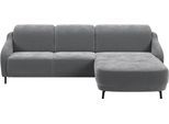 Ecksofa SIT & MORE "Blues L-Form", grau (stone), B:271cm H:93cm T:191cm, 100% Polyester, Sofas, Ecksofa, wahlweise mit Klapptisch und USB