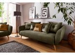3-Sitzer HOME AFFAIRE "Baggio modern und romantisches Design, bequem", grün, B:236cm H:80cm T:103cm, Sofas, 3-Sitzer, Zierkissen inklusive