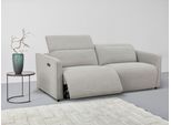 2-Sitzer OTTO HOME "KYLLY XXL 208 cm - OTTO. Verlässliche Qualität.", grau (hellgrau), B:208cm T:106cm, Sofas, 2-Sitzer, elektr. Relaxfunktion, verstellb. Kopfteil, USB, Federkern, Struktur