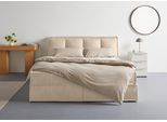 Boxspringbett "Addyson", weiß (ivory), B:170cm L:230cm, 88% Polyester, 12% Polyamid, LEGER HOME BY LENA GERCKE, Komplettbetten, Boxspringbett, Boxspringbett inkl. Topper, 2 Matratzen